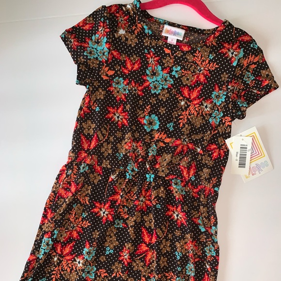 Girls Lularoe Mae Dress Size 8 - Picture 1 of 6